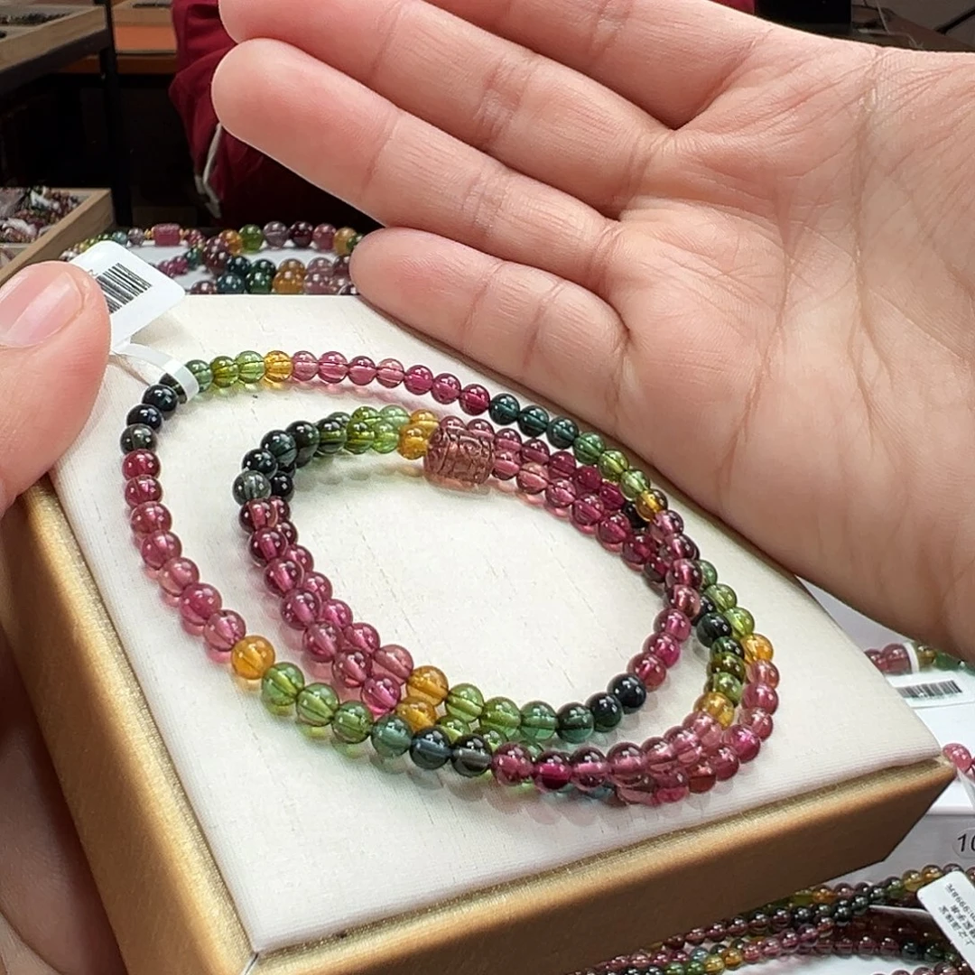 未镶嵌碧玺手串4mmmmmmmmmmm