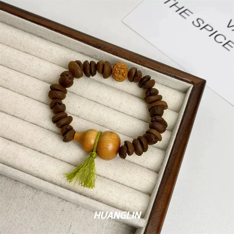 非金属木质手链 咖啡豆醒脑手作手串