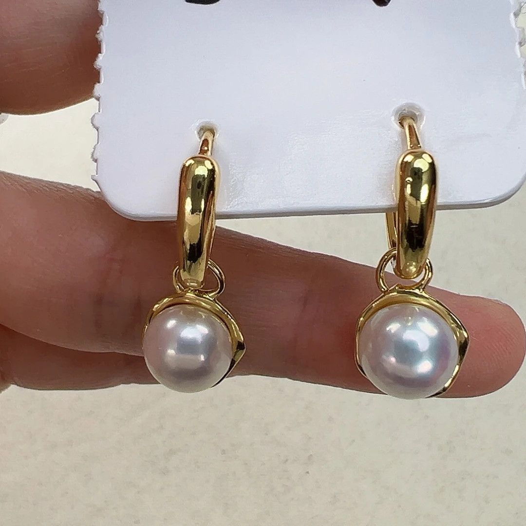 淡水珍珠耳饰未镶嵌