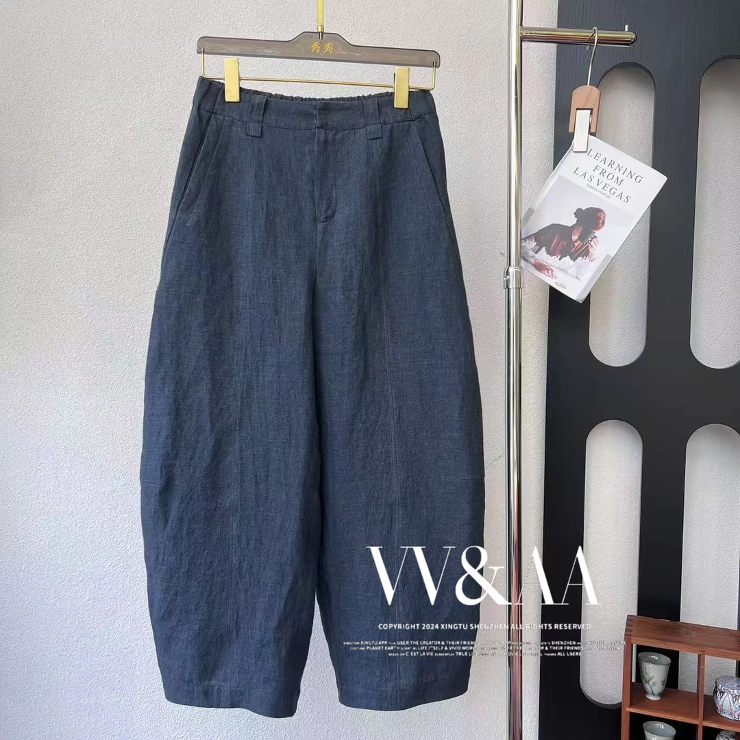 VV&AA 极简纯粹细腻顺滑软糯气质休闲裤（后橡筋 ) D4475