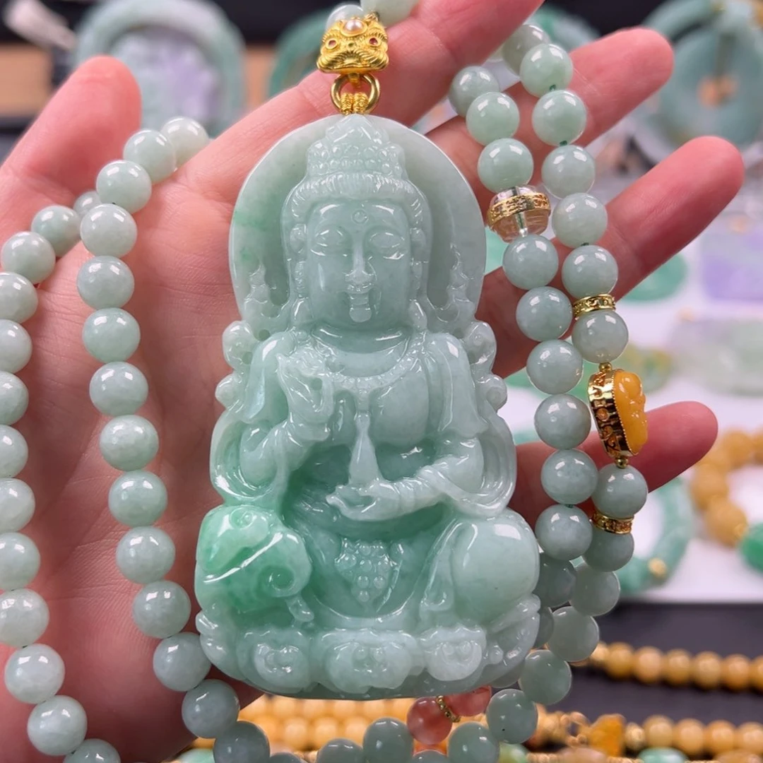 翡翠未镶嵌颈饰吊坠