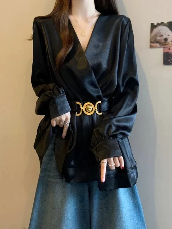 缎面高级感鱼尾裙女春季2025年新款法式气质修身包臀中长裙