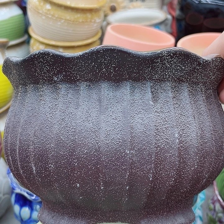 多肉绿植陶瓷花盆9.9包邮，有孔