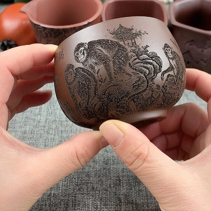 紫砂茶杯高端主人杯