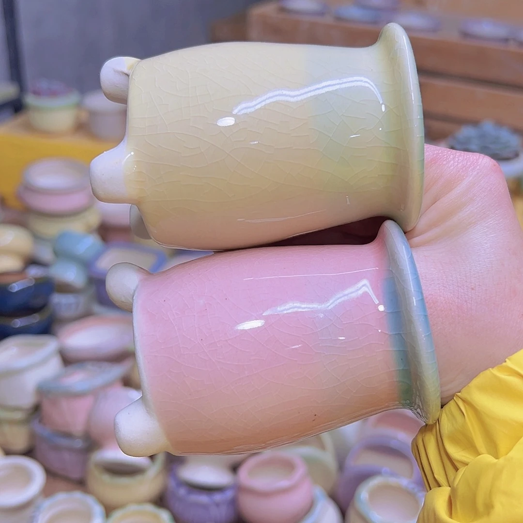 红陶陶瓷花盆当场满12包邮