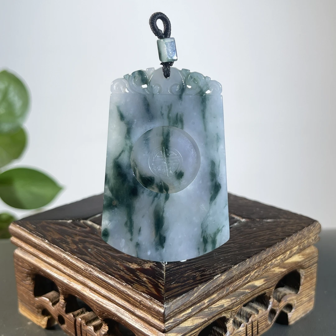 JTA27-101 天然缅甸A货翡翠 仿古牌