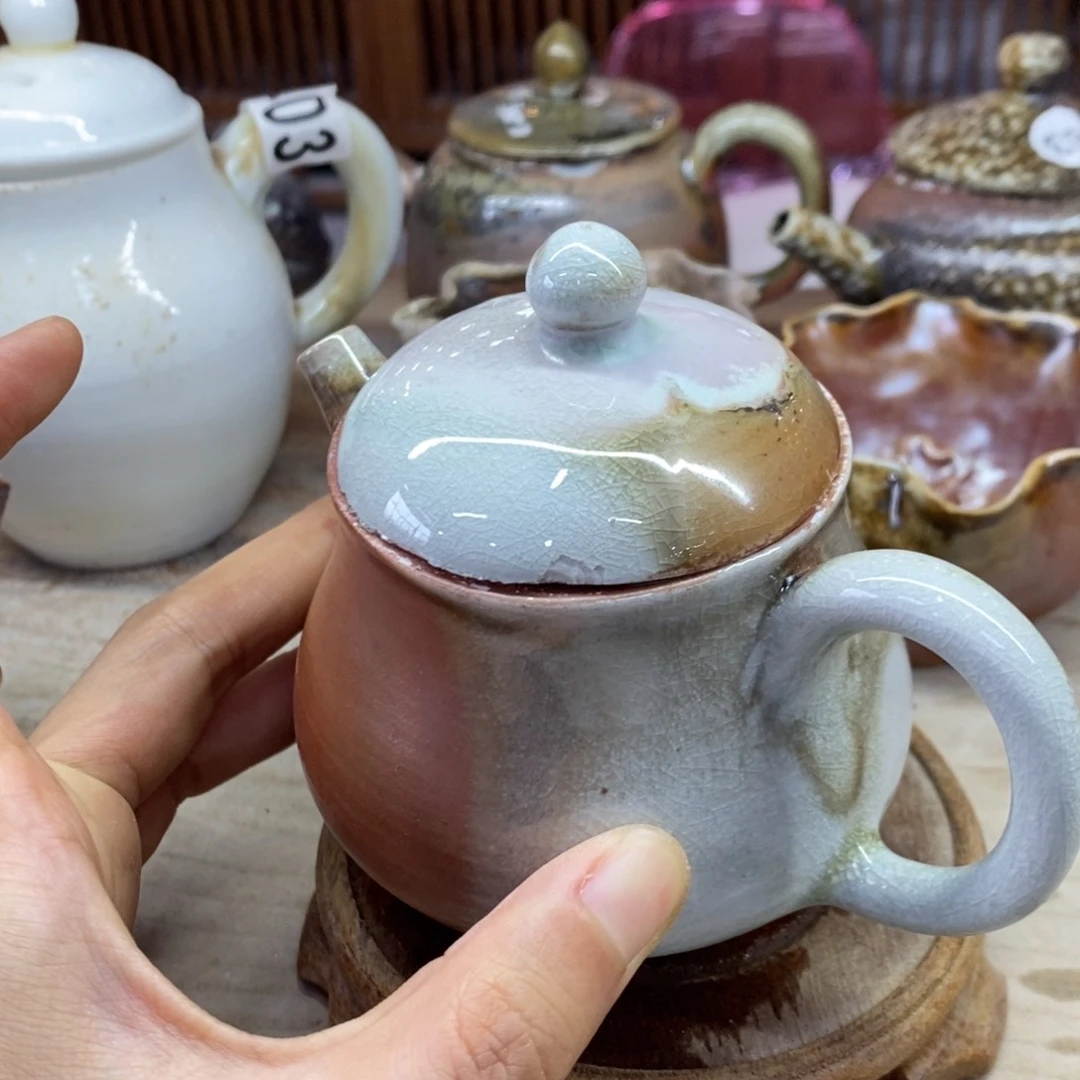 陶园柴烧 精品高货623瑕疵大瑕疵摆件价