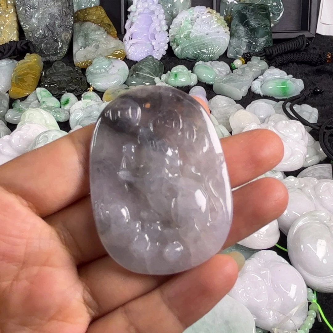 翡翠未镶嵌吊坠(不含链)瑕疵