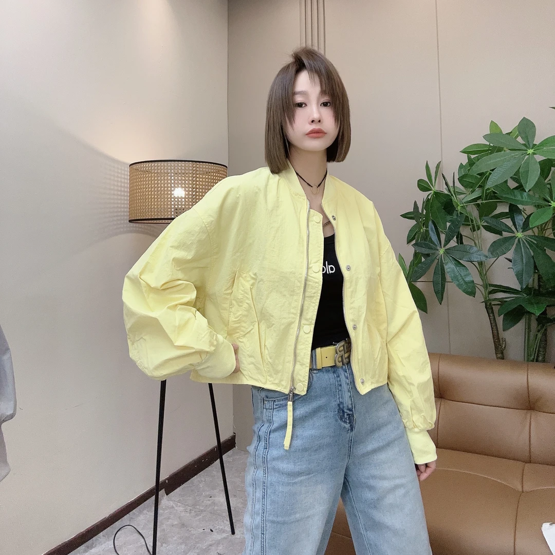 洋仔潮品 556春夏款里衬字母简约大气宽松显瘦外套