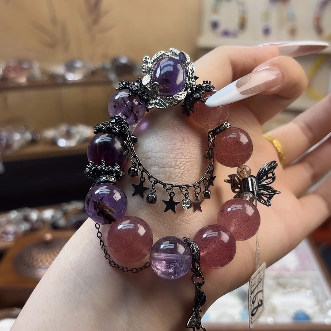 水晶手串合金水晶手串