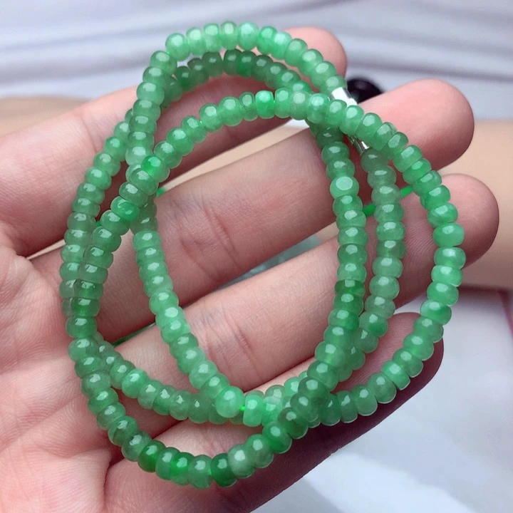 翡翠未镶嵌毛衣链