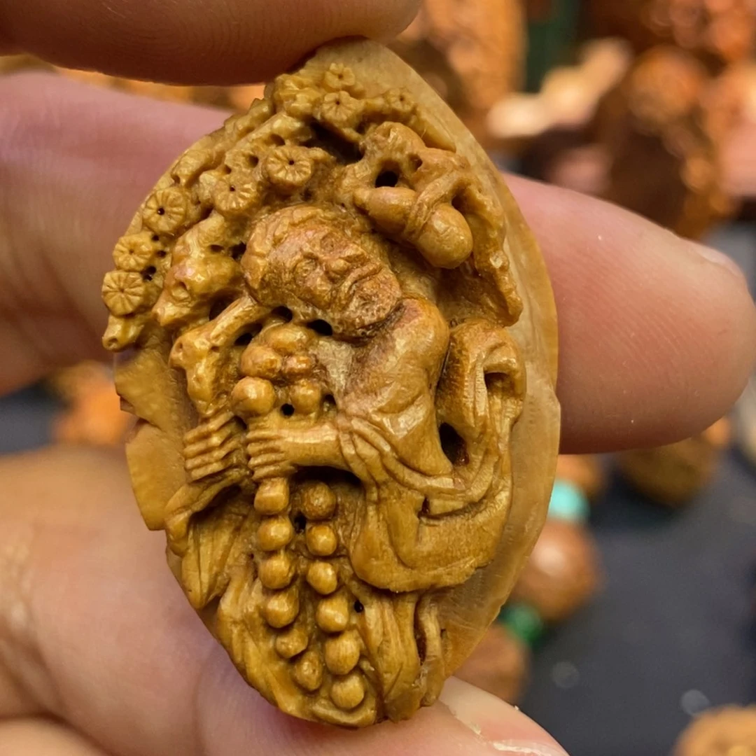 达摩老祖潍坊核雕