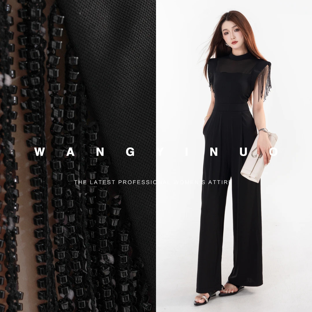 MD现货·依诺【欲望都市】2025夏季款高腰时尚气质阔腿连体裤