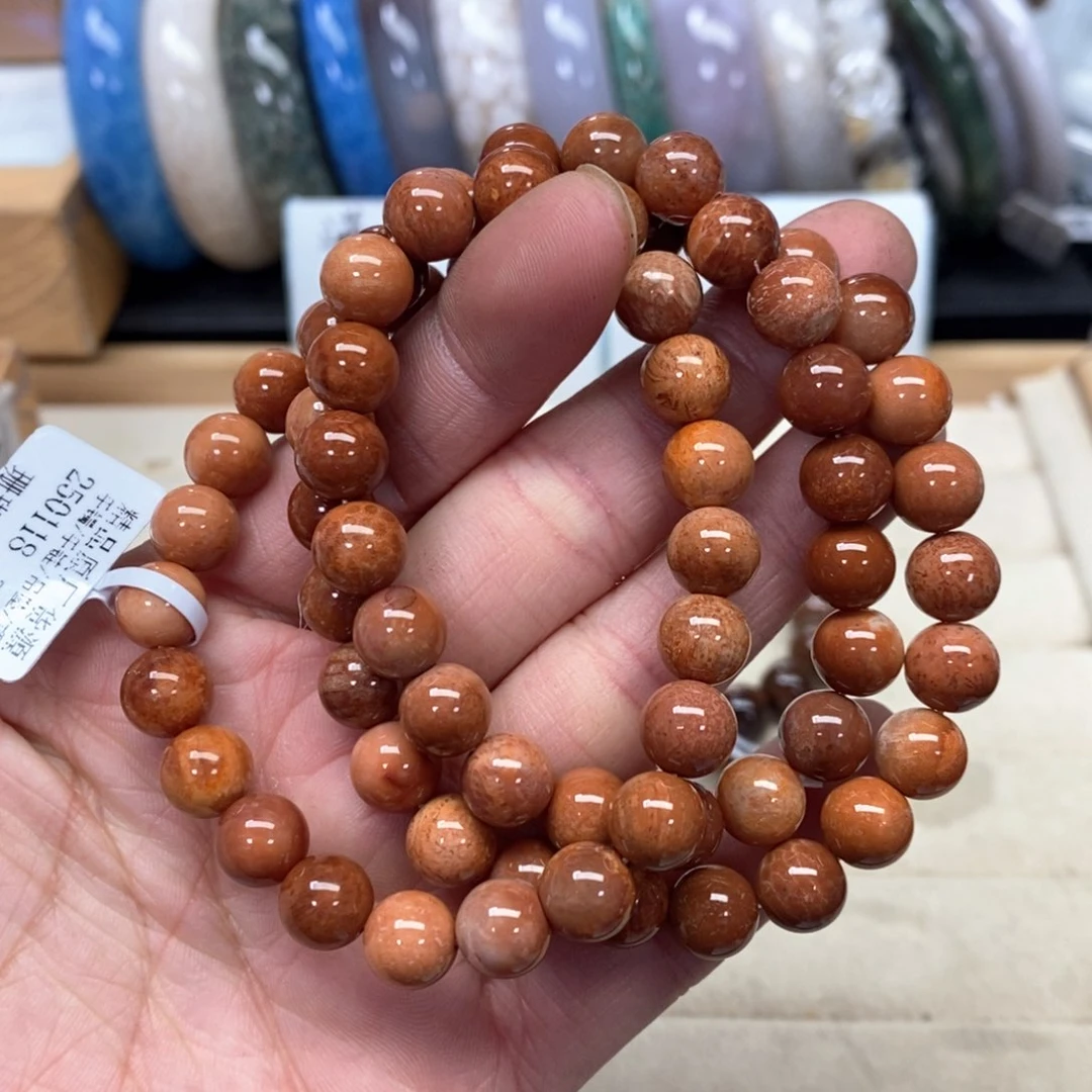 硅化珊瑚（珊瑚玉）手链未镶嵌265