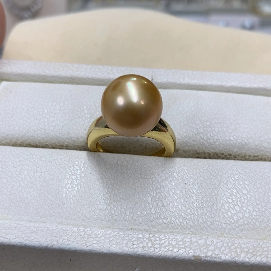 银S925镶嵌戒圈海水珍珠，链接10