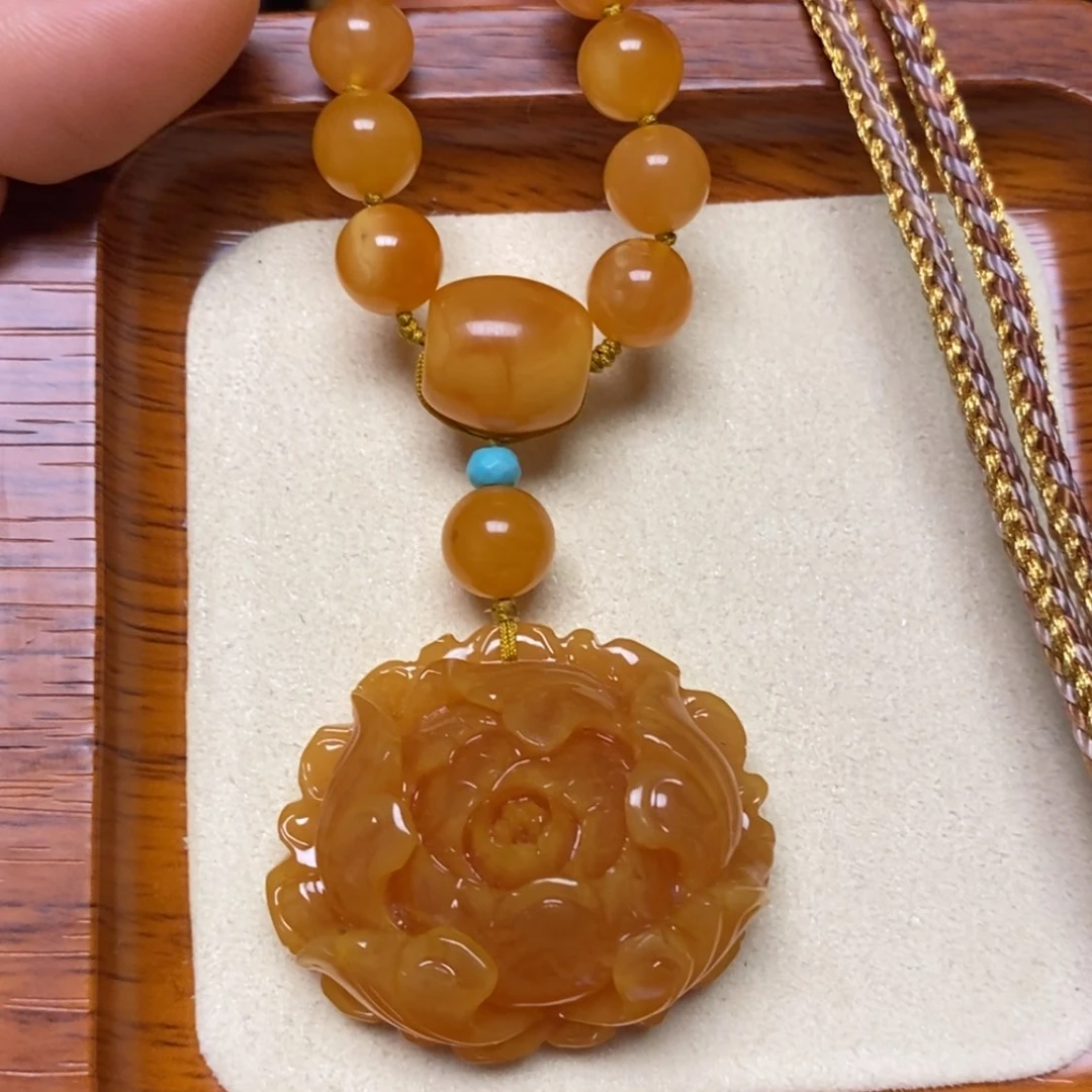 【闪购商品】蜜蜡颈饰未镶嵌项链