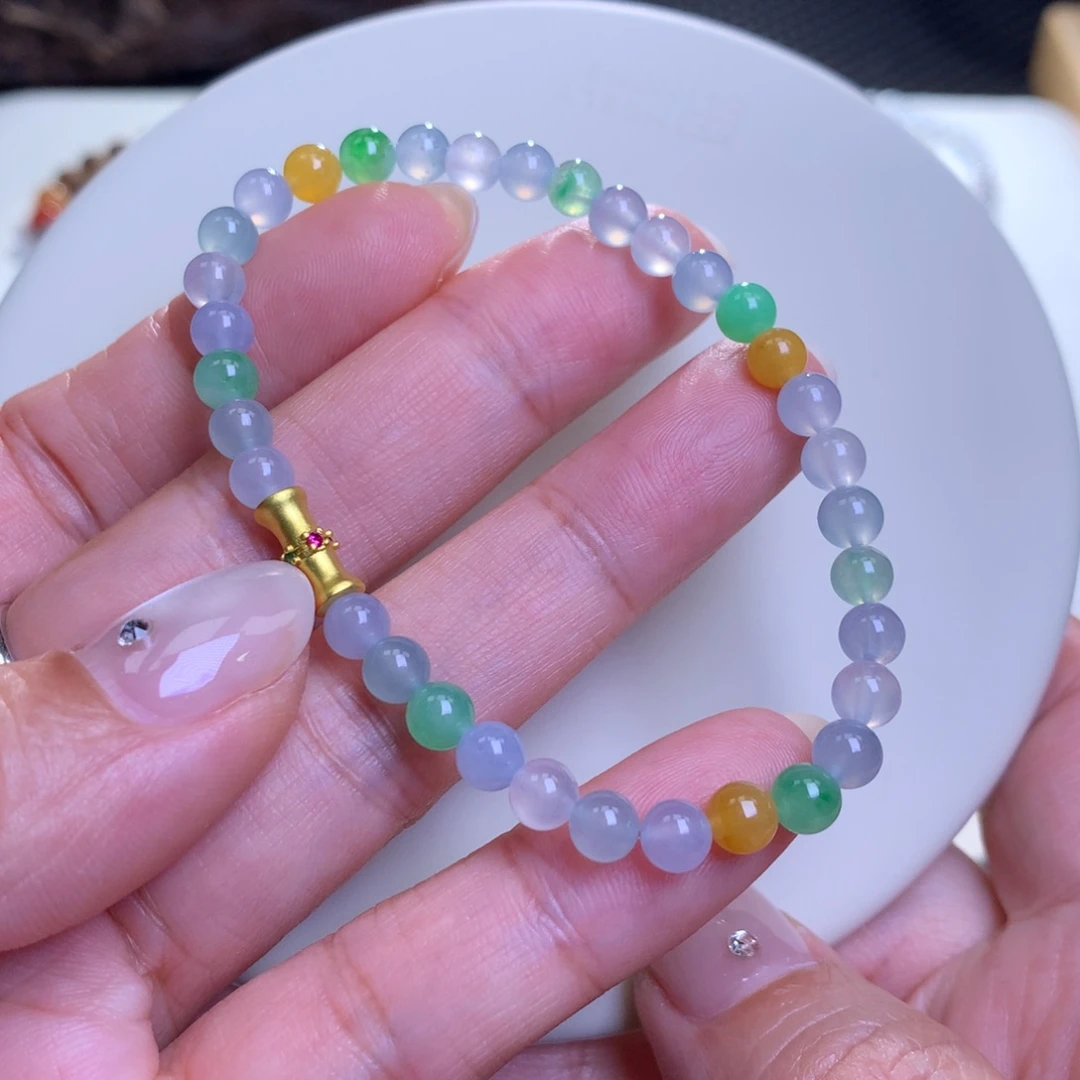 未镶嵌手链翡翠翡翠手串卡5