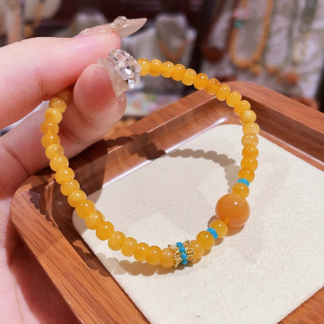 蜜蜡未镶嵌手链手串