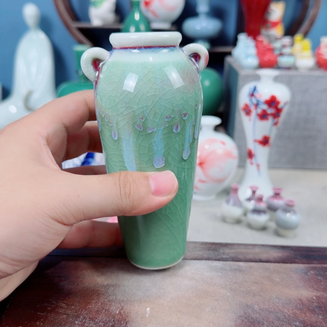 陶瓷手工小花器摆件