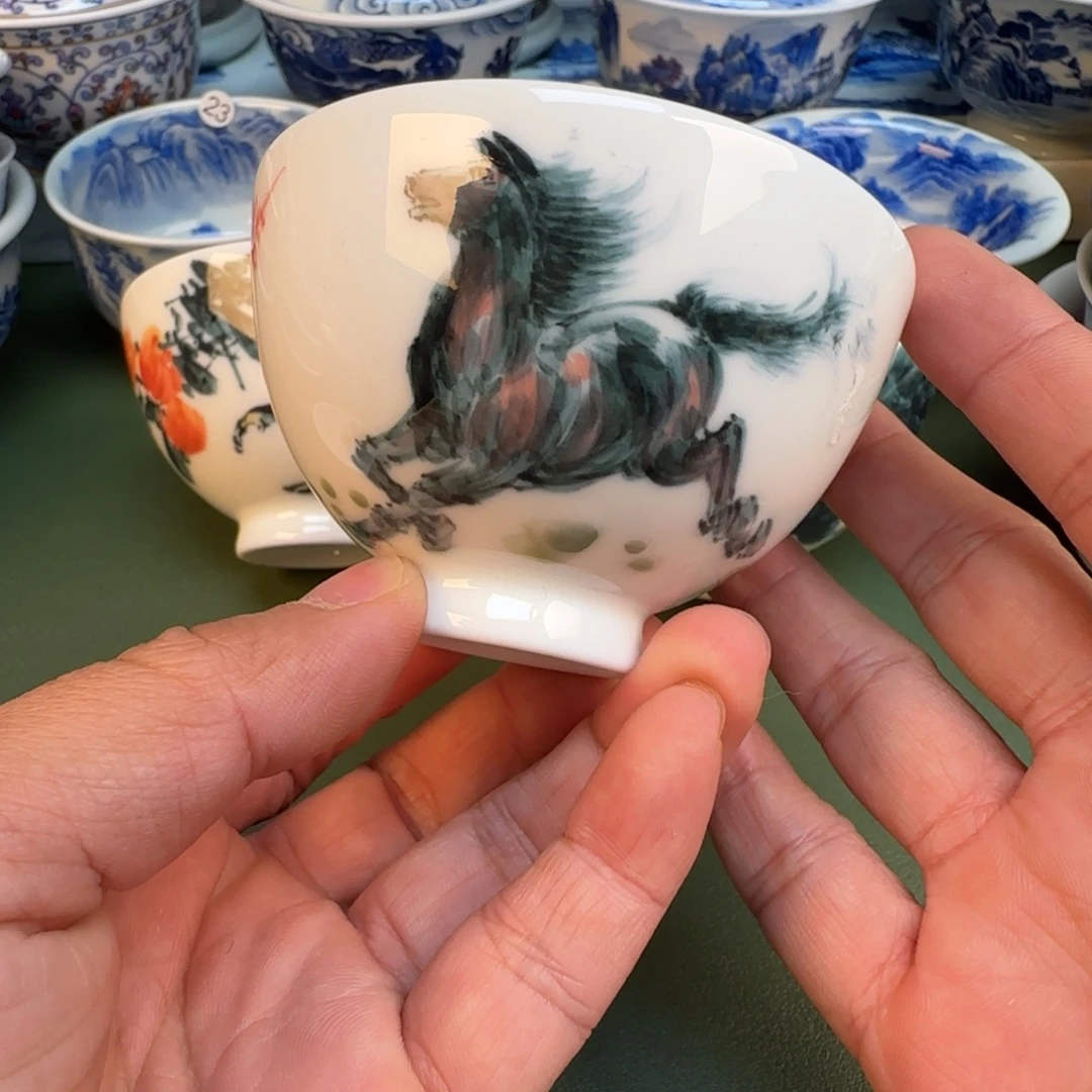 纯手工纯手绘茶具石头42