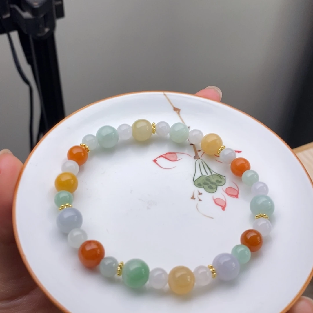 翡翠未镶嵌手链翡翠y2818 卡7.6