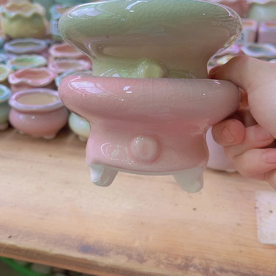 陶瓷花盆当场满12包邮