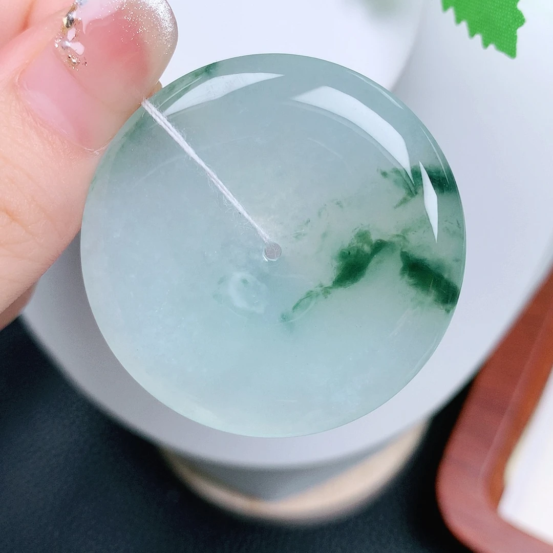 翡翠未镶嵌颈饰平安40.3-6.1