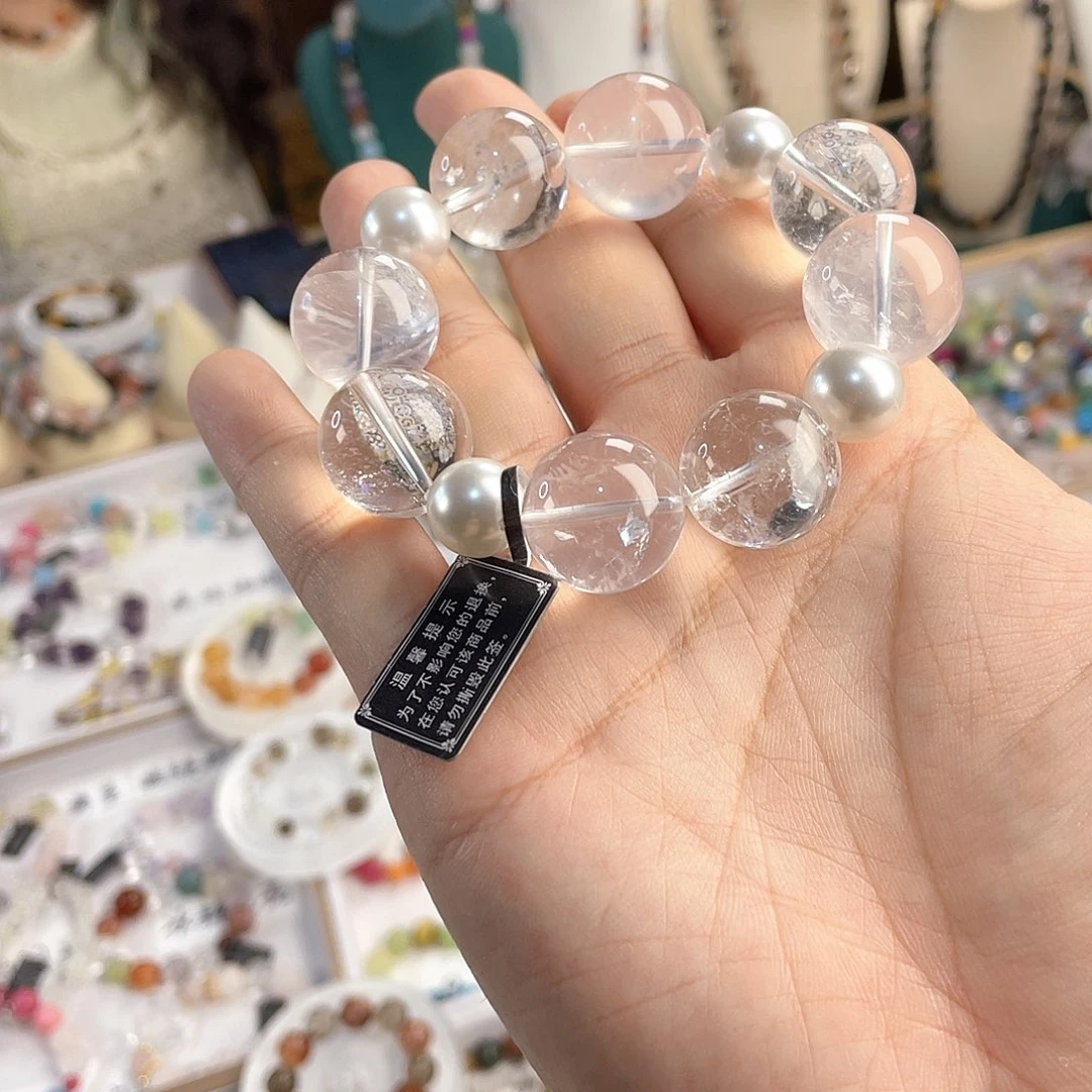 银S925镀金镶嵌手链水晶