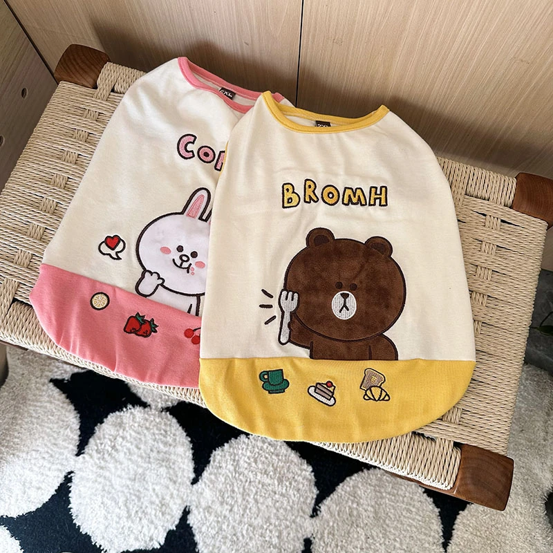 法斗衣服2025春夏卡通背心狗狗斗牛犬巴哥猫咪背心宠物服饰