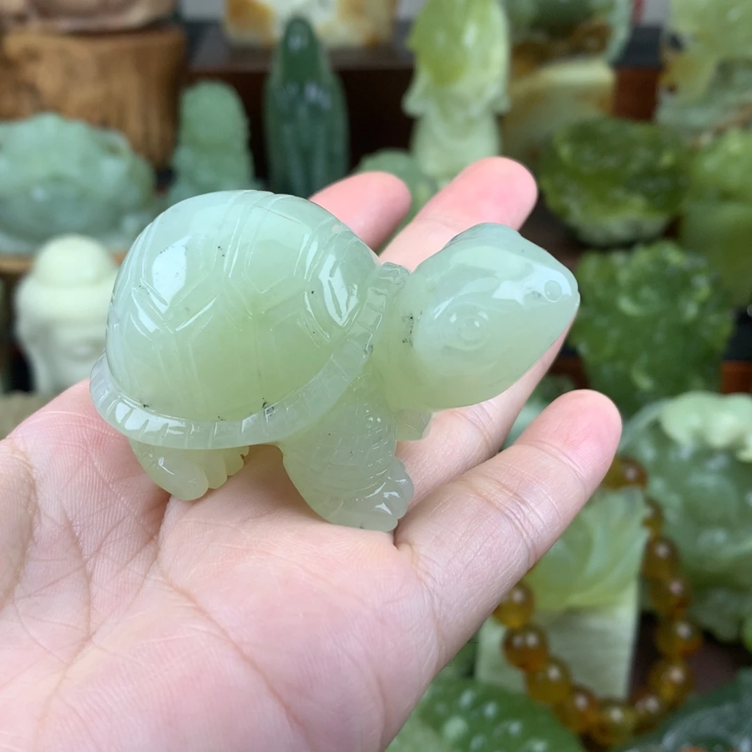 未镶嵌岫玉手把件