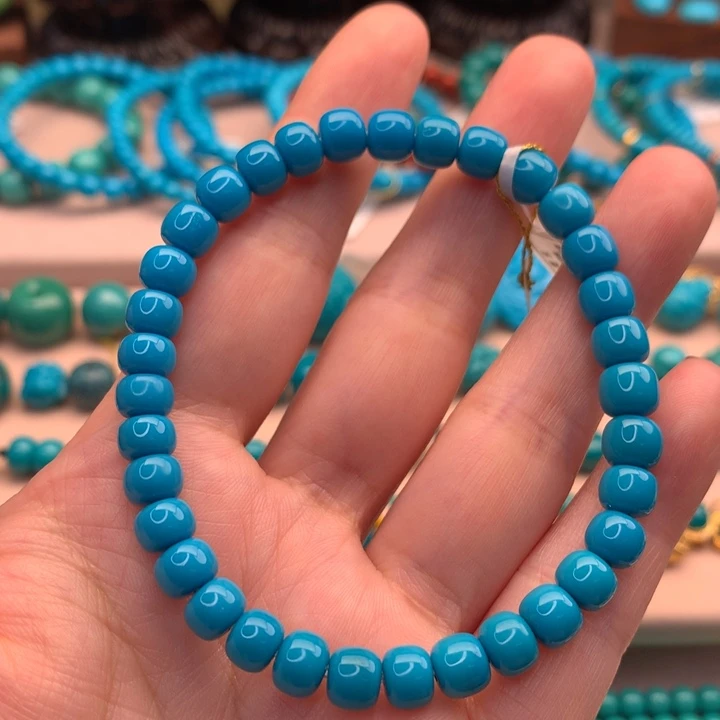 绿松石未镶嵌湖北天然原矿绿松石