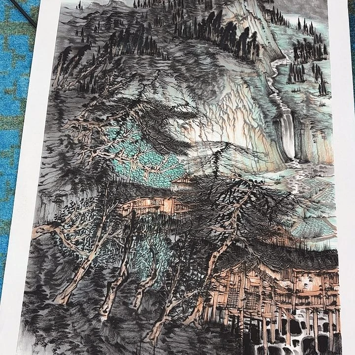 国画苏珊老师展览原作