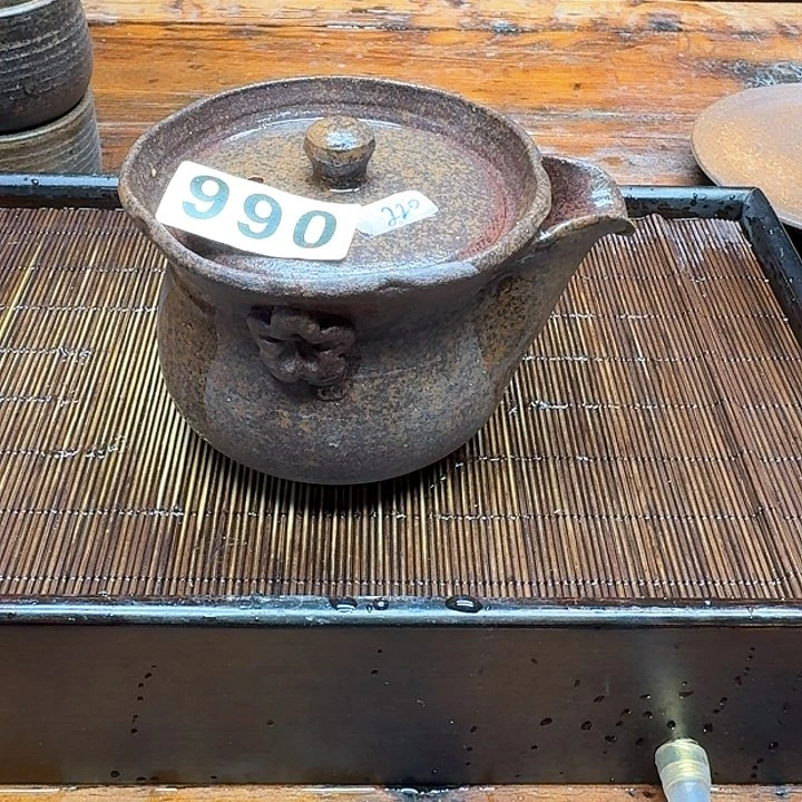 纯手工制作粗陶茶具