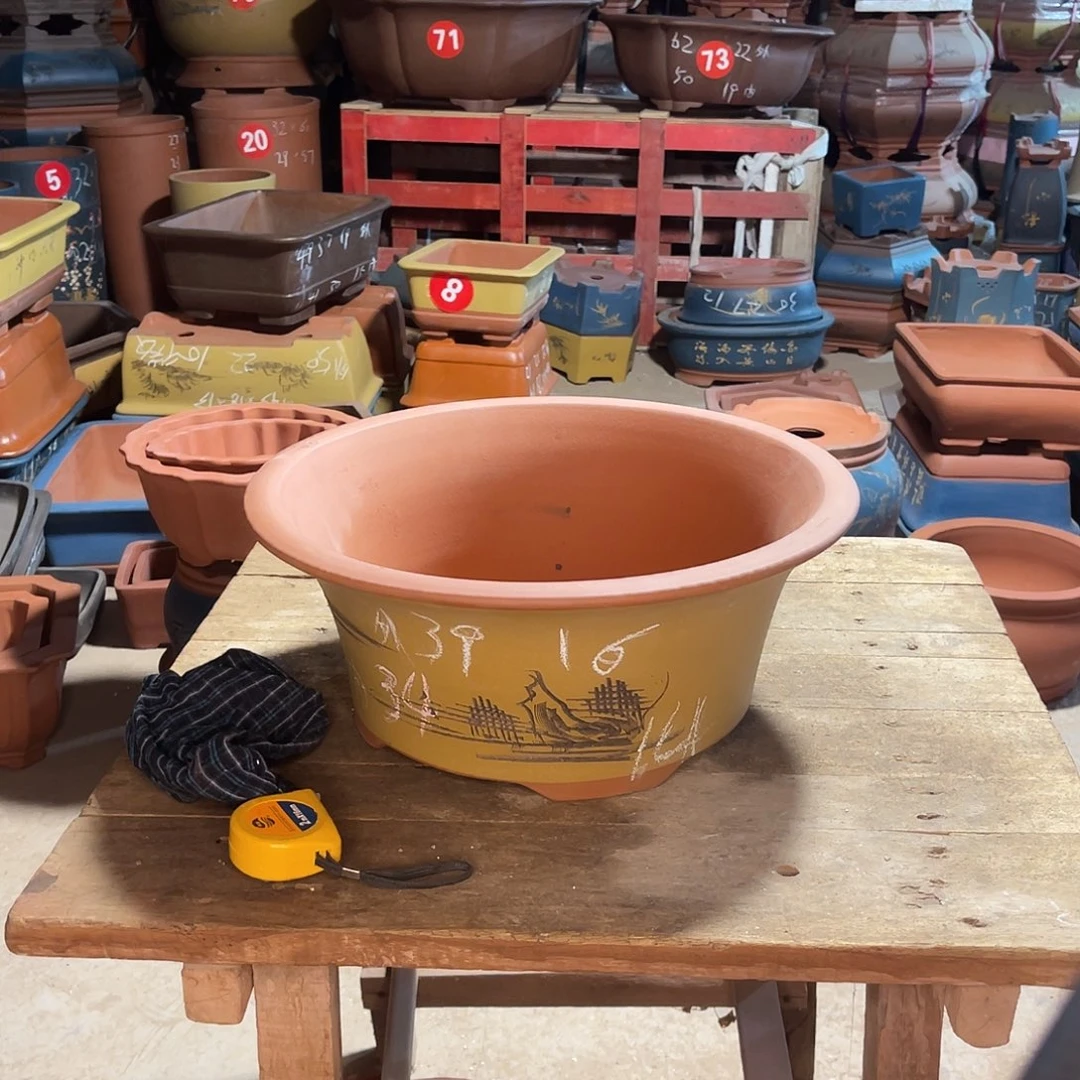 紫砂花盆大碗盆一个