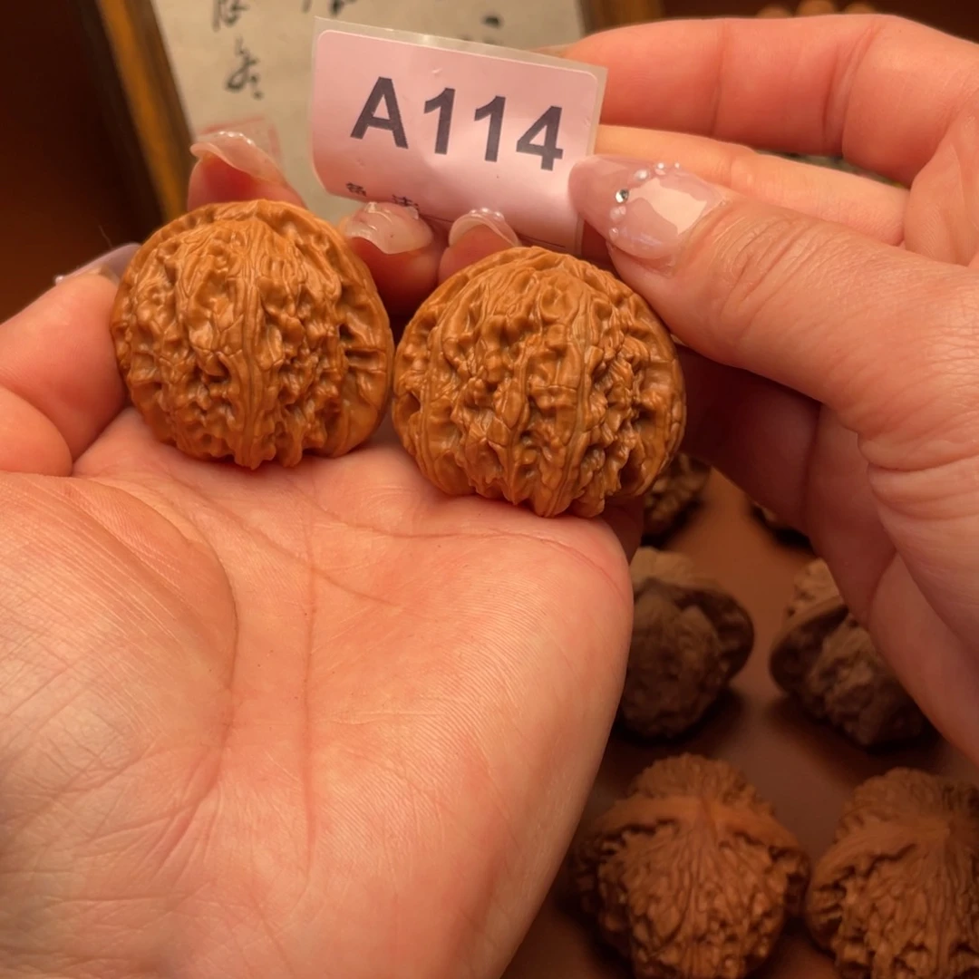 文玩核桃把件不****)白狮子43