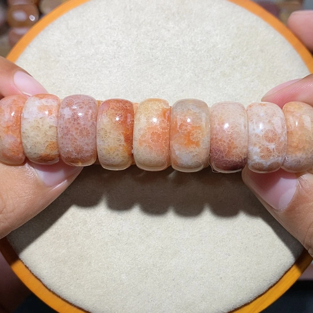 硅化珊瑚（珊瑚玉）手链未镶嵌蕾丝冰69