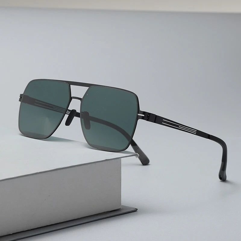 （实体店货源）高清尼龙偏光太阳镜变色镜无框太阳镜眼镜钓鱼墨镜