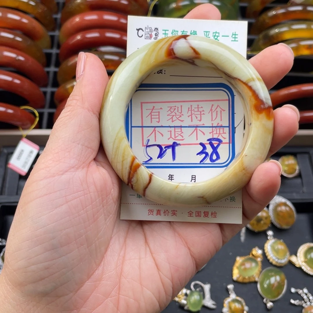 未镶嵌蛇纹石玉手镯