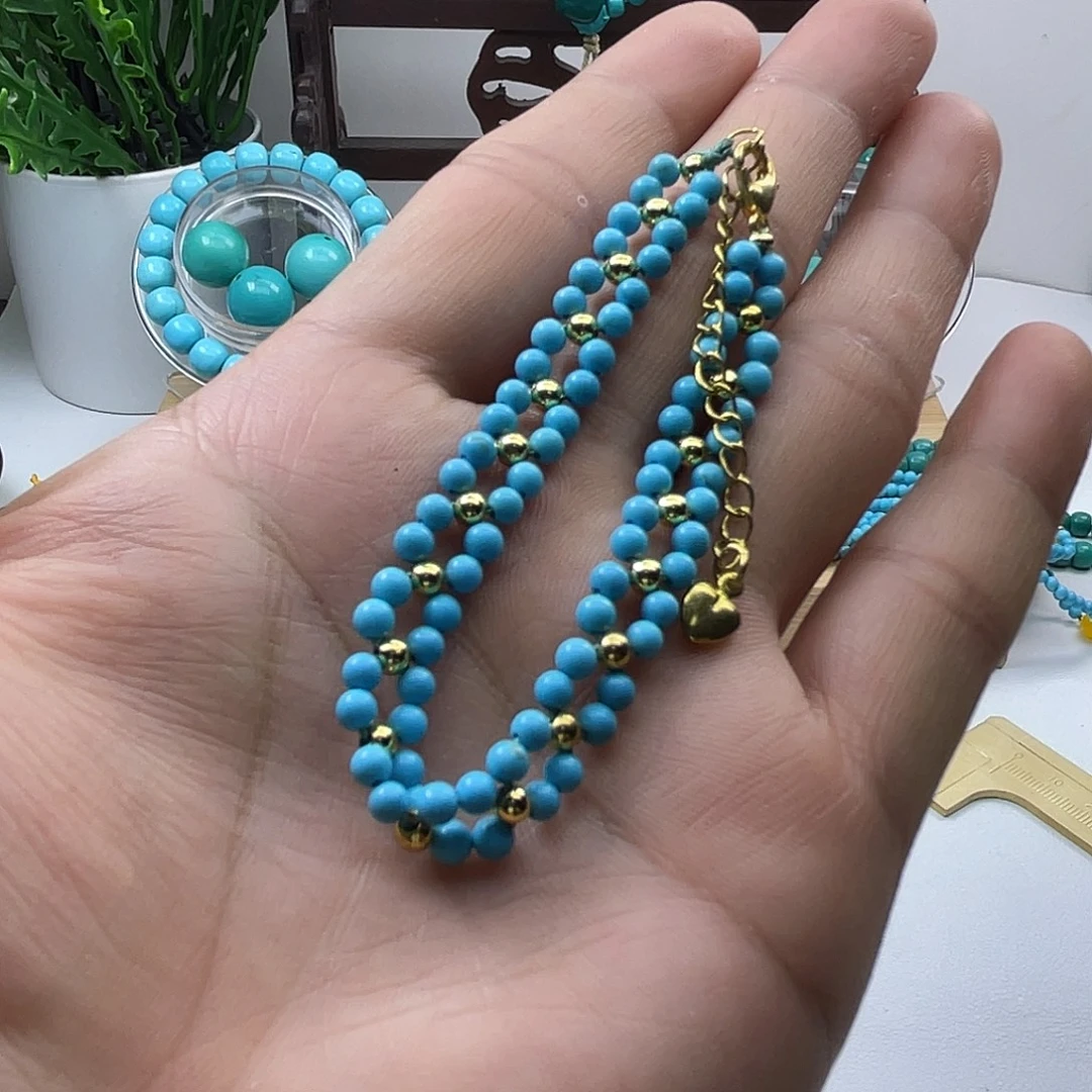 【阿吉甄选】湖北十堰原DIY矿配珠老型散珠三通百搭精工配饰