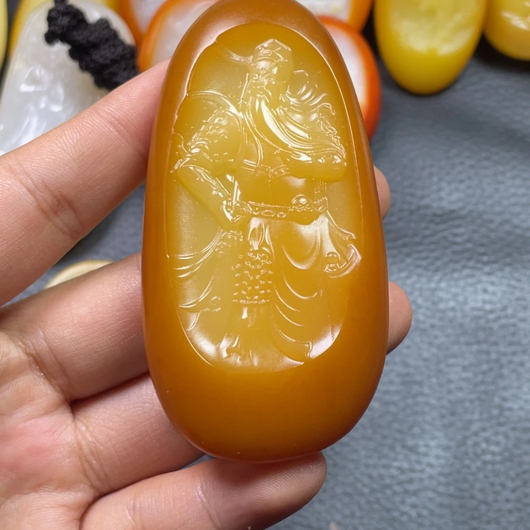 终***结和田玉未镶嵌颈饰