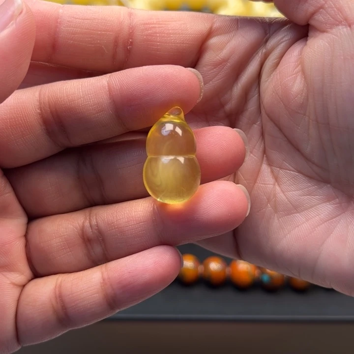 未镶嵌琥珀珠宝奇石M68号葫芦