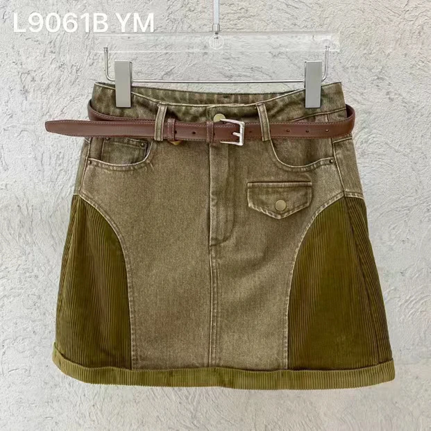 9061双兜设计半身裙a字