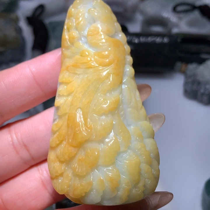 翡翠未镶嵌颈饰保真天然A货翡翠