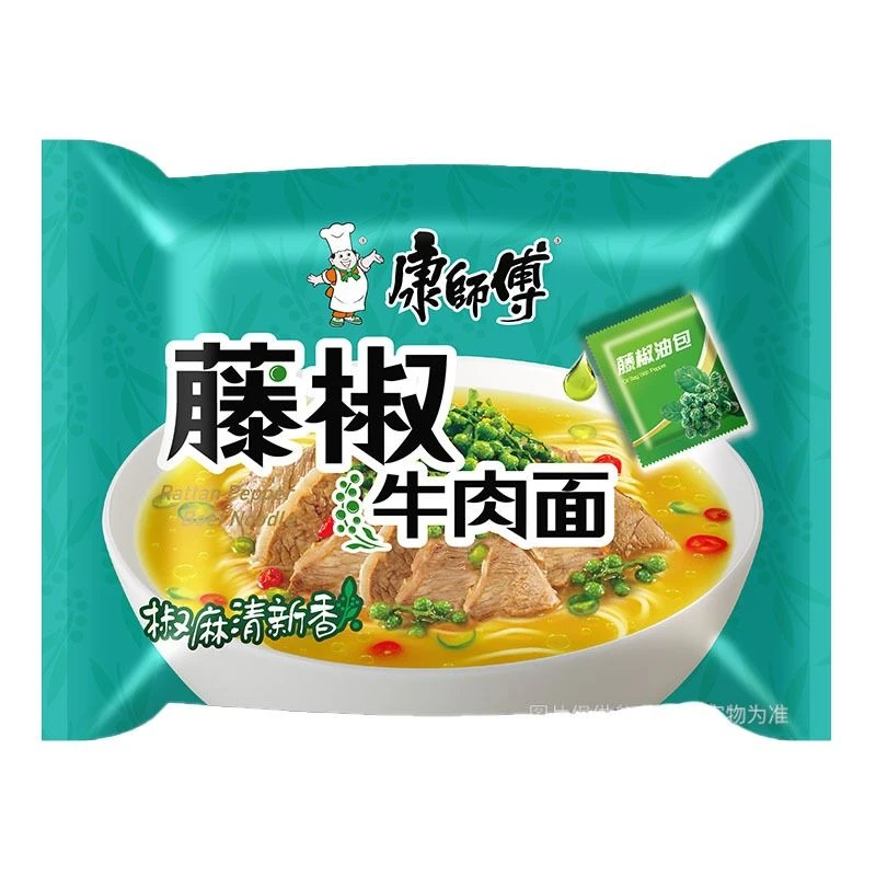 康师傅藤椒牛肉袋面85g/袋
