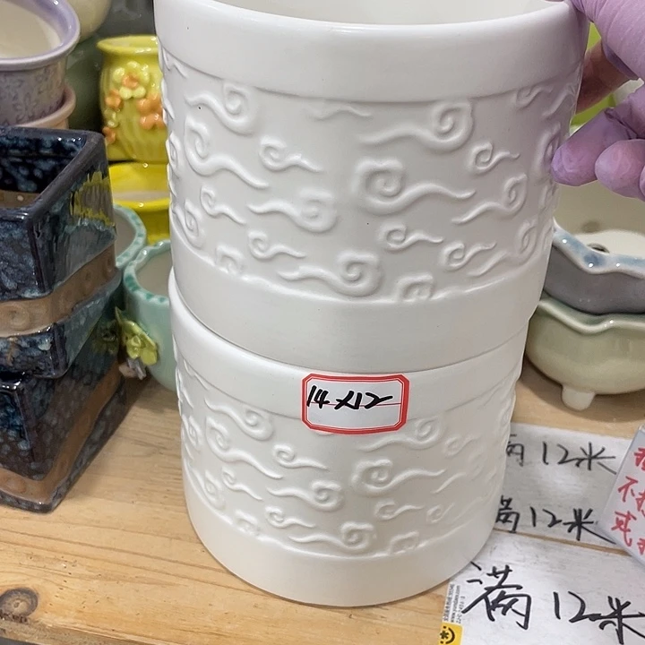 红陶陶瓷花盆凑12米包邮