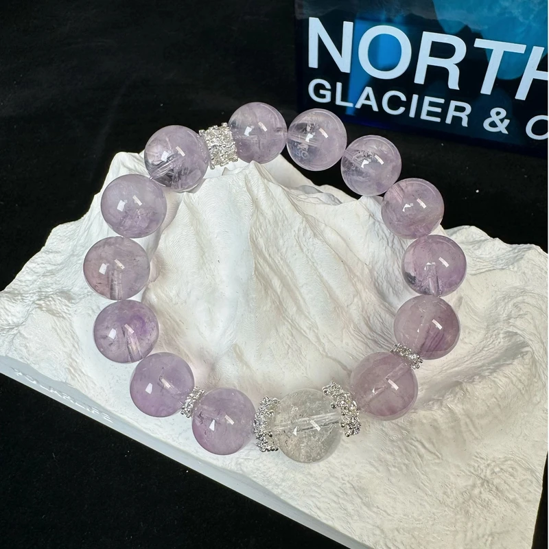【紫兔毛Z82】天然水晶手串原创小众设计