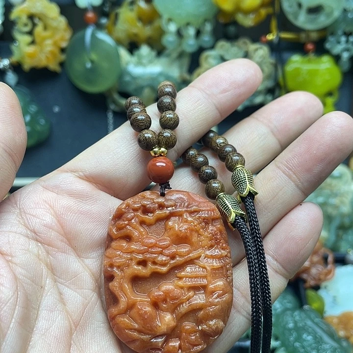 未镶嵌蛇纹石玉颈饰