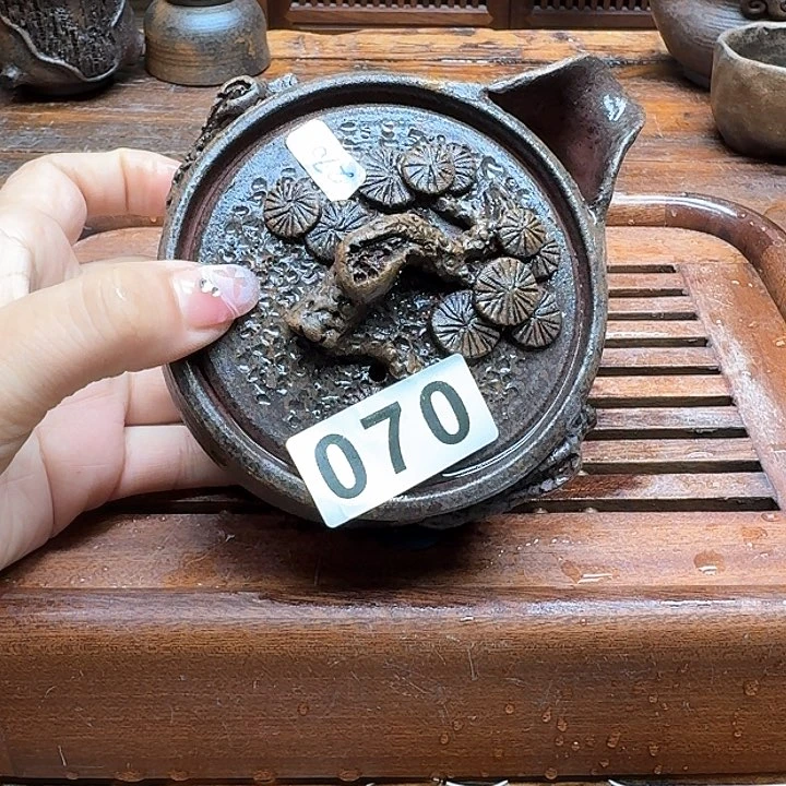 纯手工制作粗陶茶具