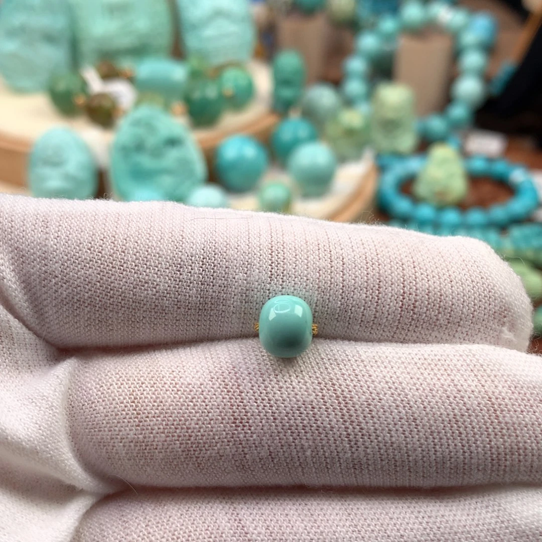 绿松石未镶嵌珠宝奇石7.3mm