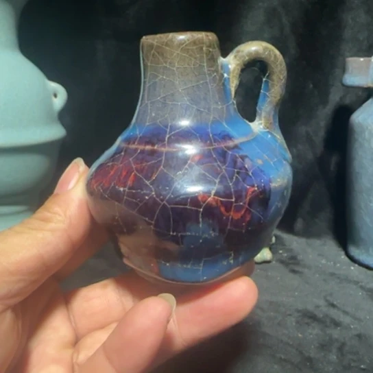 瓷器钧瓷小壶nfmsm